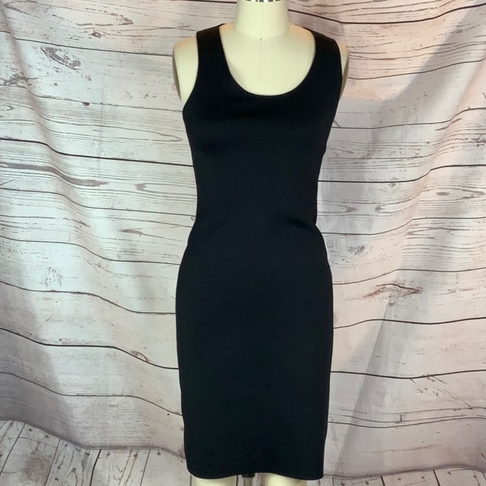Helmet Lang black pencil sheath dress EUC